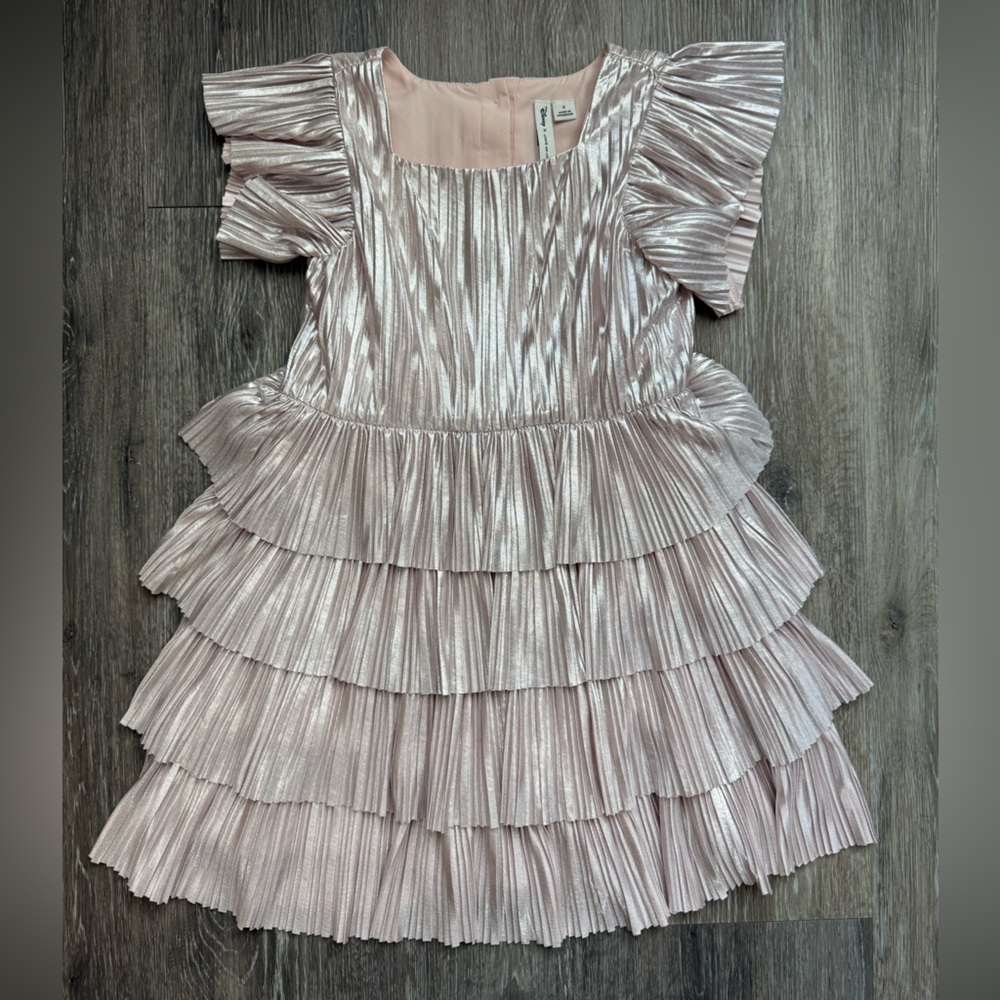 EUC Janie and Jack x Disney Ariel Metallic Dress